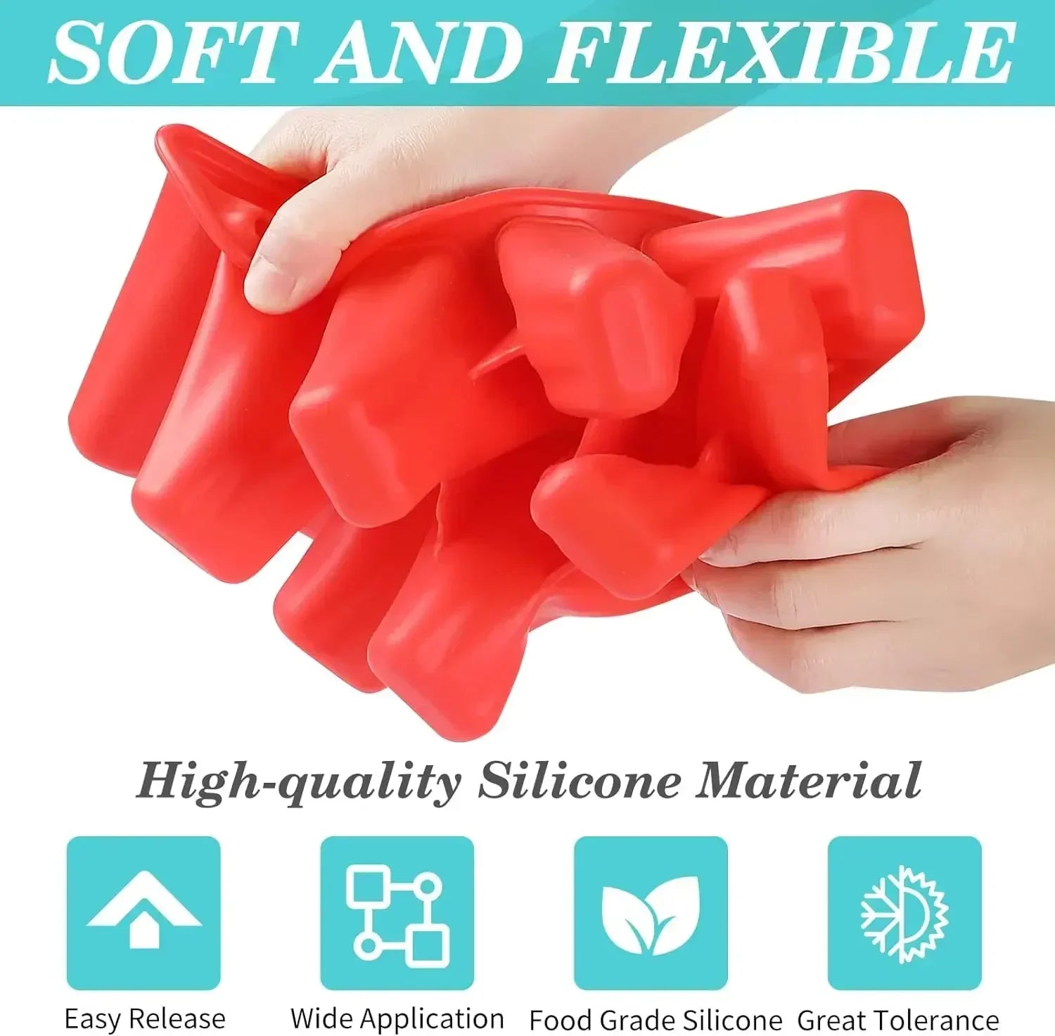 Popsicle Molds Silicone Ice Pop Molds BPA Free Popsicle Mold with Silicone Funnel and Cleaning Brush