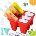 Popsicle Molds Silicone Ice Pop Molds BPA Free Popsicle Mold with Silicone Funnel and Cleaning Brush